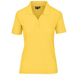 yellow golf shirt for ladies and women 